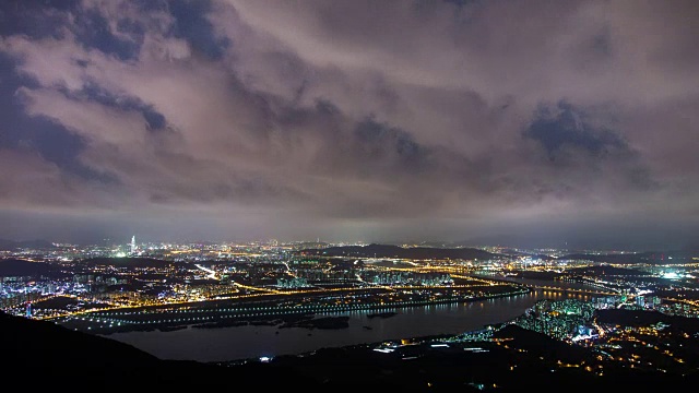 邯钢江畔城市夜景视频素材