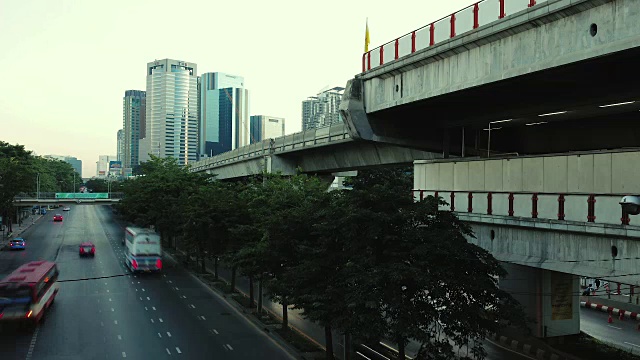 曼谷市区，时光流逝视频素材