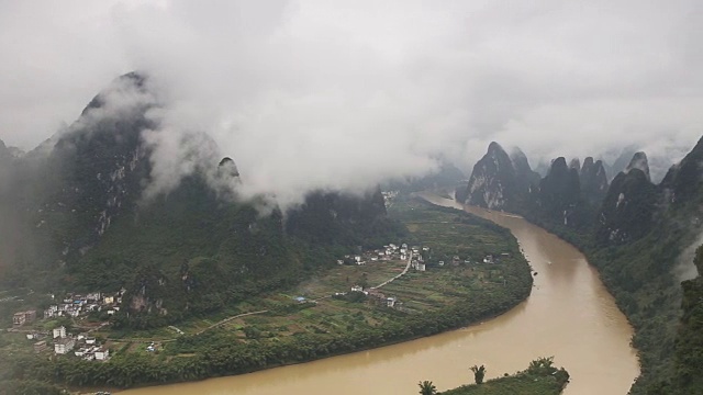 中国桂林阳朔山景视频素材