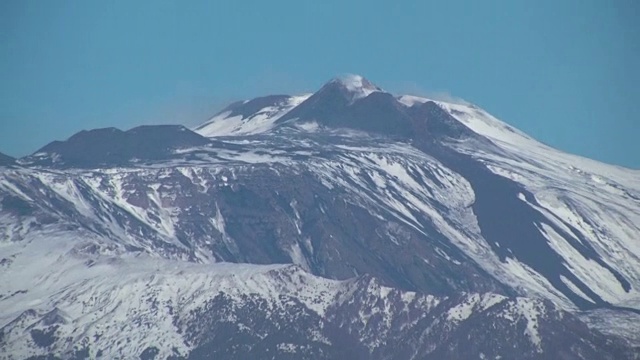 意大利西西里岛的埃特纳火山。视频下载