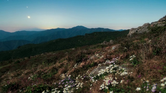 WS T/L TD野尻山风景/韩国庆尚南道山清视频素材