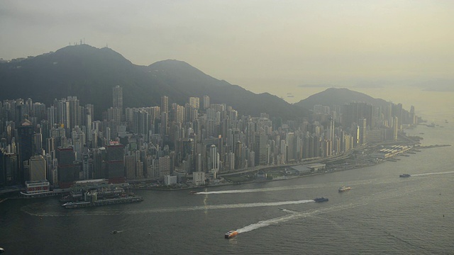 维多利亚港和岛屿/香港，中国视频素材