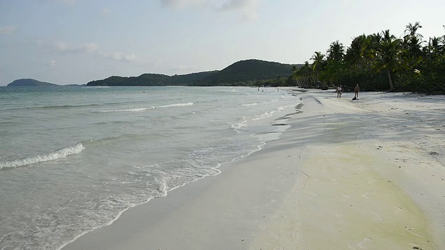 Sao Beach / Sao, Pho Quoc, Vietnam的WS View of Sao Beach视频素材