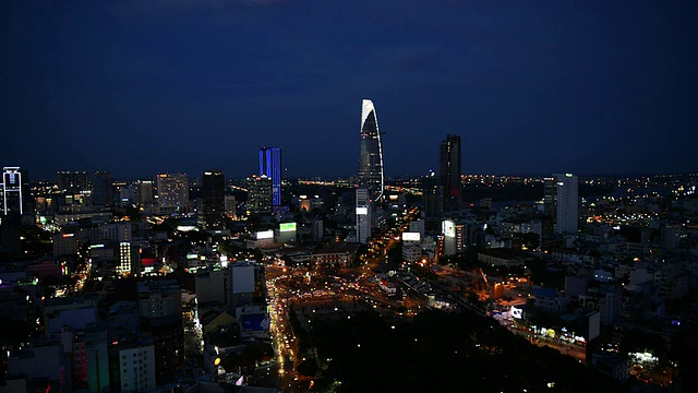 WS View of Skyline /胡志明，越南视频素材