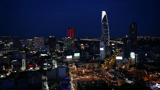 WS View of Skyline /胡志明，越南视频素材