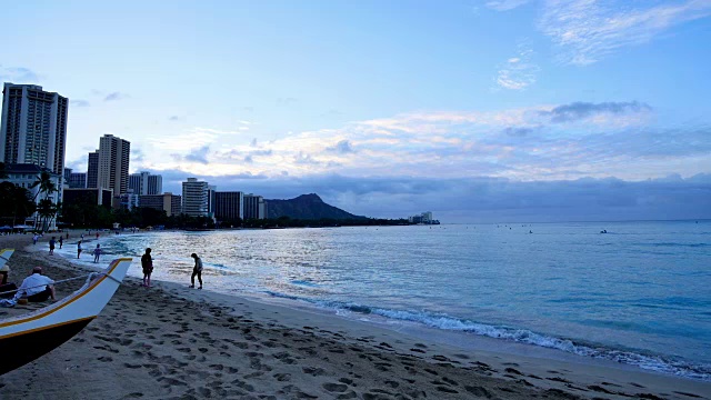 威基基海滩/火奴鲁鲁视频素材