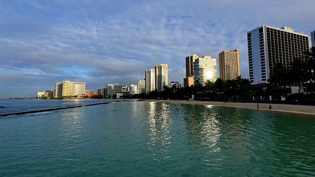 威基基海滩/火奴鲁鲁视频素材