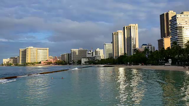 威基基海滩/火奴鲁鲁视频素材