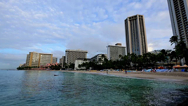 威基基海滩/火奴鲁鲁视频素材