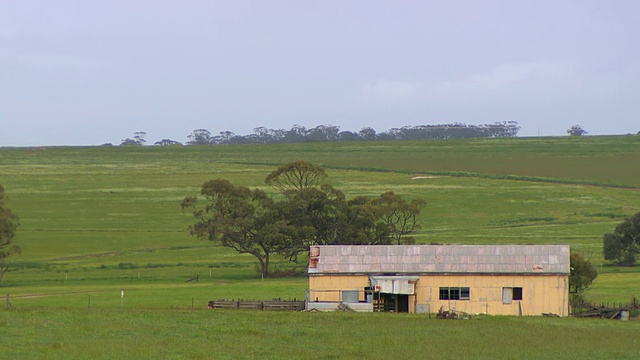 WS View of Farm house / Coolgardie and Kalgoorlie，西澳大利亚，澳大利亚视频素材