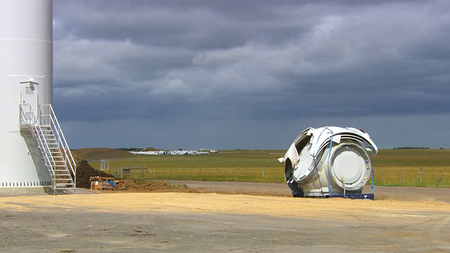 MS Shot of Machine of Turbine head / Macarthur，维多利亚，澳大利亚视频素材