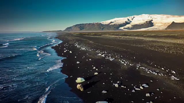 冰岛海岸线- Jokulsarlon视频素材