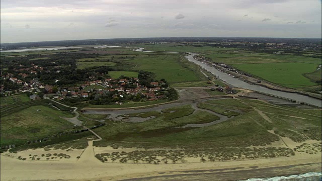 Southwold -鸟瞰图-英格兰，萨福克，Waveney区，英国视频素材