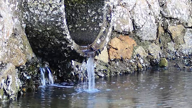 从管道工厂排出的废水视频下载