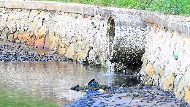 从管道工厂排出的废水视频下载