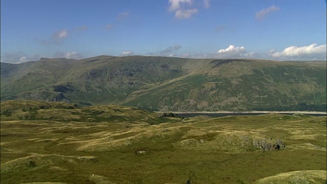 英国- Haweswater水库-鸟瞰图视频素材