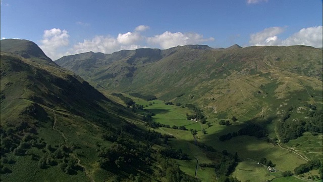 英国- Grisedale和Glenridding -鸟瞰图视频素材