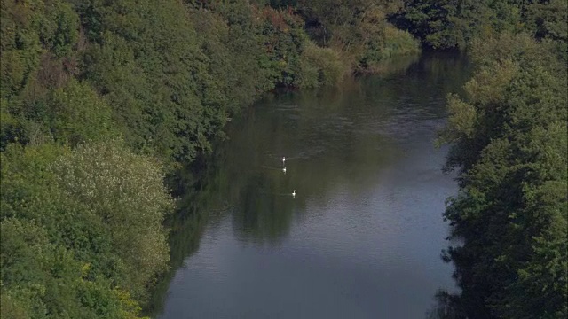 Symonds Yat -鸟瞰图-英格兰，赫里福德郡，加纳鲁，英国视频素材