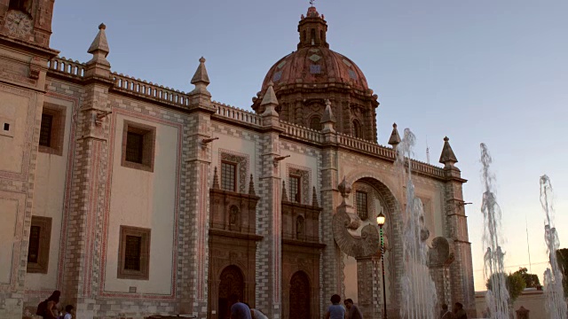 外部TD, Santa Rosa de Viterbo Church, Queretaro视频素材