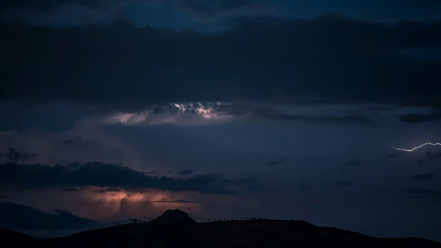 伴有闪电的大雷雨视频素材