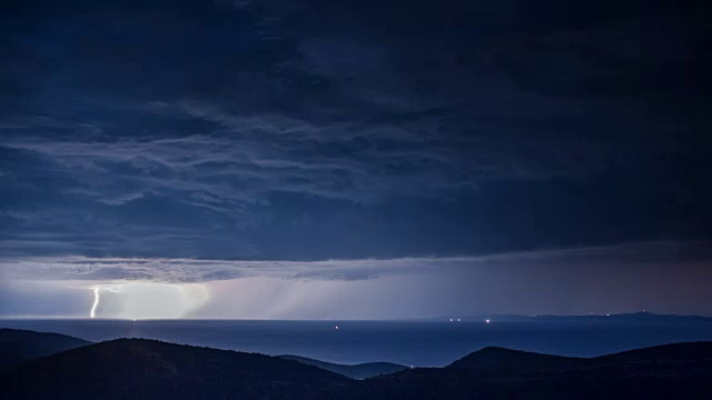 伴有闪电的大雷雨视频素材