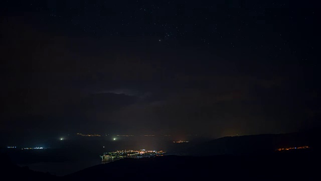 伴有闪电的大雷雨视频素材