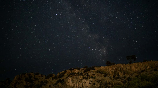 夜空中星星的视野视频素材