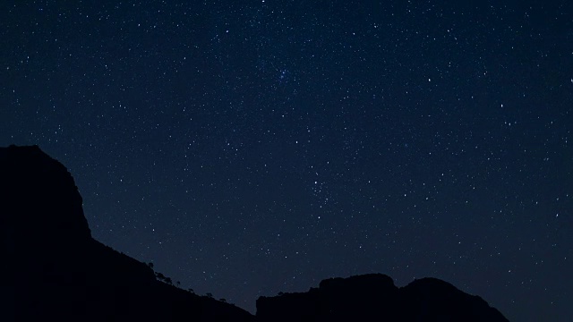 夜空中星星的视野视频素材