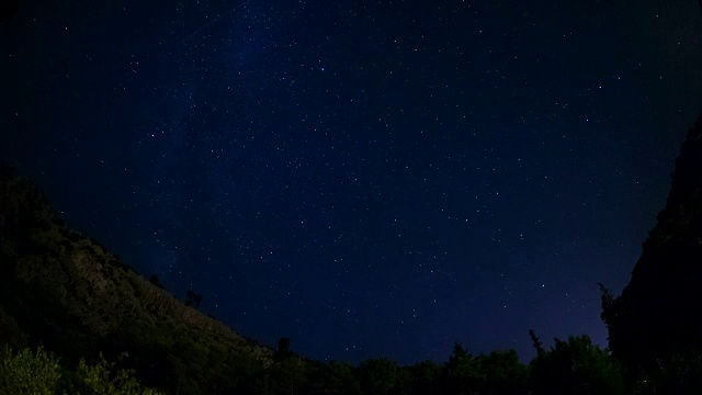 夜空中星星的视野视频素材