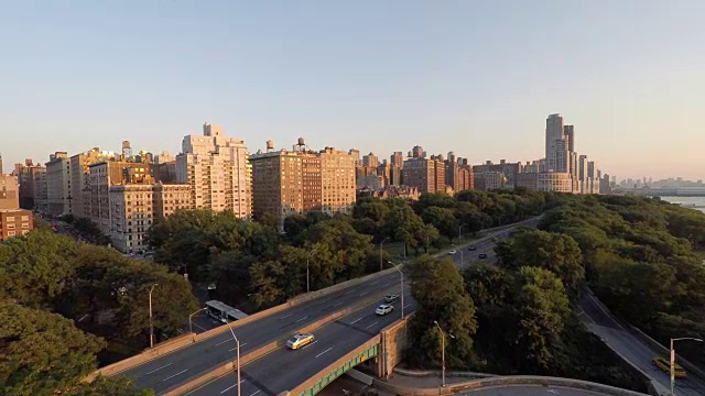 鸟瞰城市地标风景视频素材