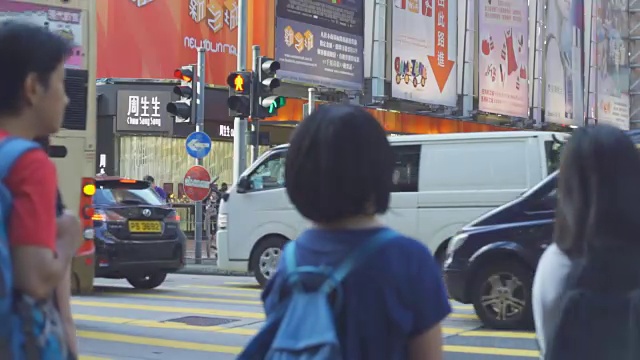 香港十字路口视频素材