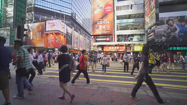 香港十字路口视频素材