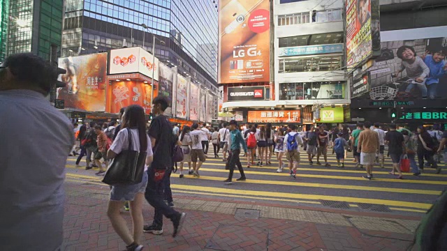 香港十字路口视频素材