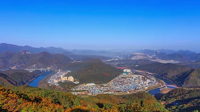 南航港(Namhangang)的乡村景色视频素材