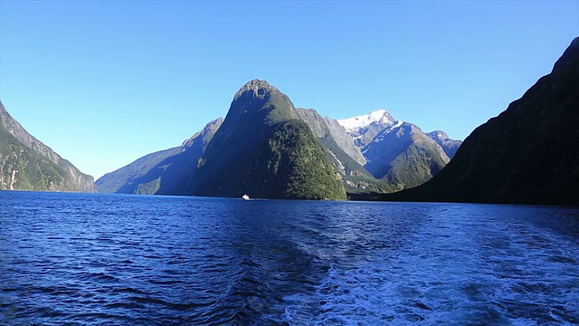 米尔福德声音景观，南岛，新西兰视频素材