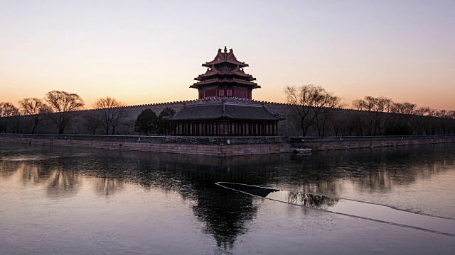 电汇The Forbidden City at Sunrise / Beijing, China视频素材