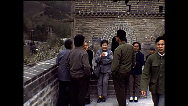 1969年的家庭电影——中国的长城视频素材