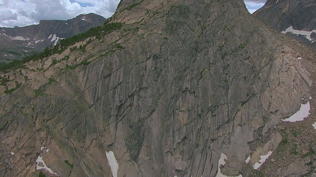 美国怀俄明州风河山脉的MS空中TU基地视频素材