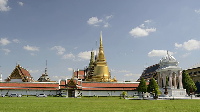 泰国曼谷，大皇宫wat phra kaeo寺视频素材