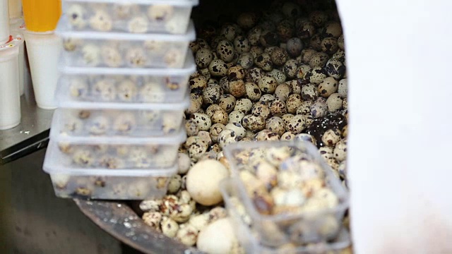 Steamed Quail eggs in Shanghai 鹌鹑蛋视频下载