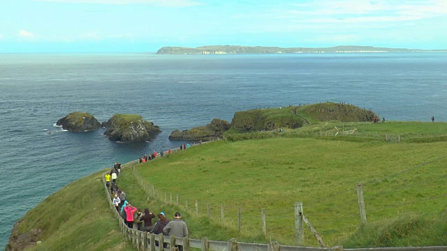 Carrick-a-Rede -北爱尔兰视频素材