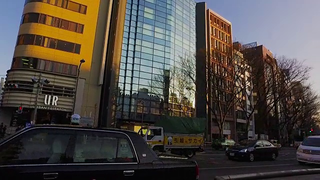 POV，步行原宿到东京涉谷。视频素材