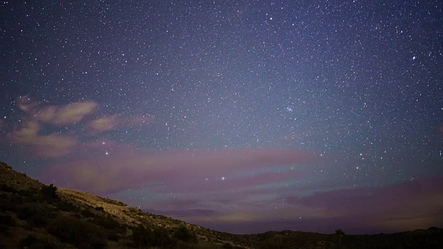 星空夜晚延时视频素材