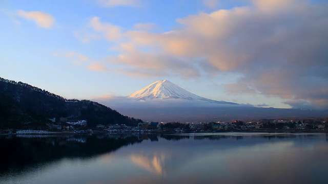 时间流逝的富士山-股票视频视频素材