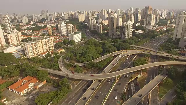 空中圣保罗-城市景观视频素材