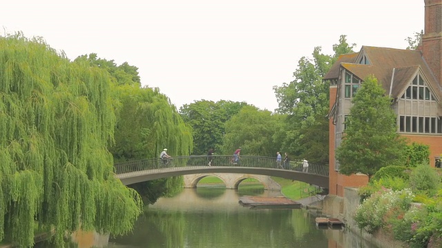 Garret Hostel Bridge，剑桥，视频素材