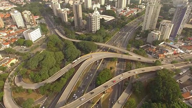 空中圣保罗-城市景观视频素材