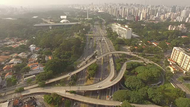 空中圣保罗-城市景观视频素材