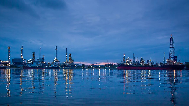 炼油厂厂。视频素材