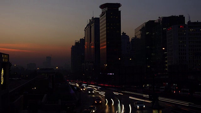 《City Rush Time Lapse》中的日落视频下载